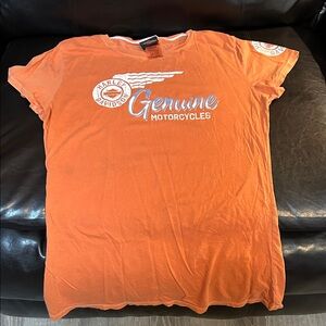 Harley-Davidson Orange Tee with Logo